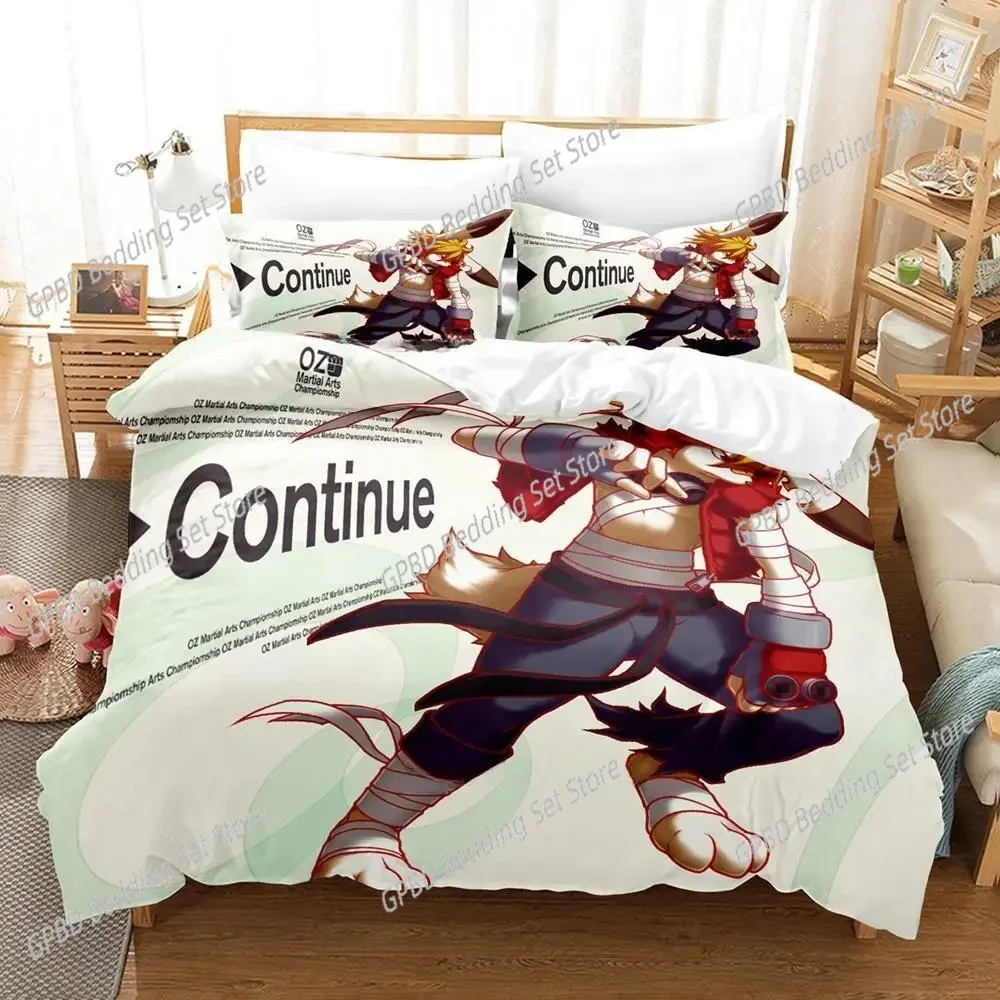 موضة ثلاثية الأبعاد طباعة الصيف الحروب الملك كازما طقم سرير الكرتون أنيمي ثلاث قطع مجموعة الكبار طفل غرفة نوم حاف مجموعات المنسوجات المنزلية #6
