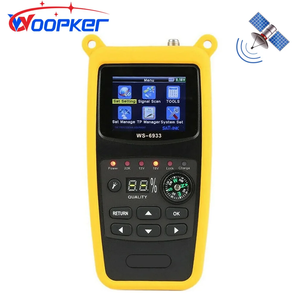 Woopker WS-6933 Sat-finder HD DVB-S DVB-S2 8PSK Digital Satellite Detector Signal Finder Meter