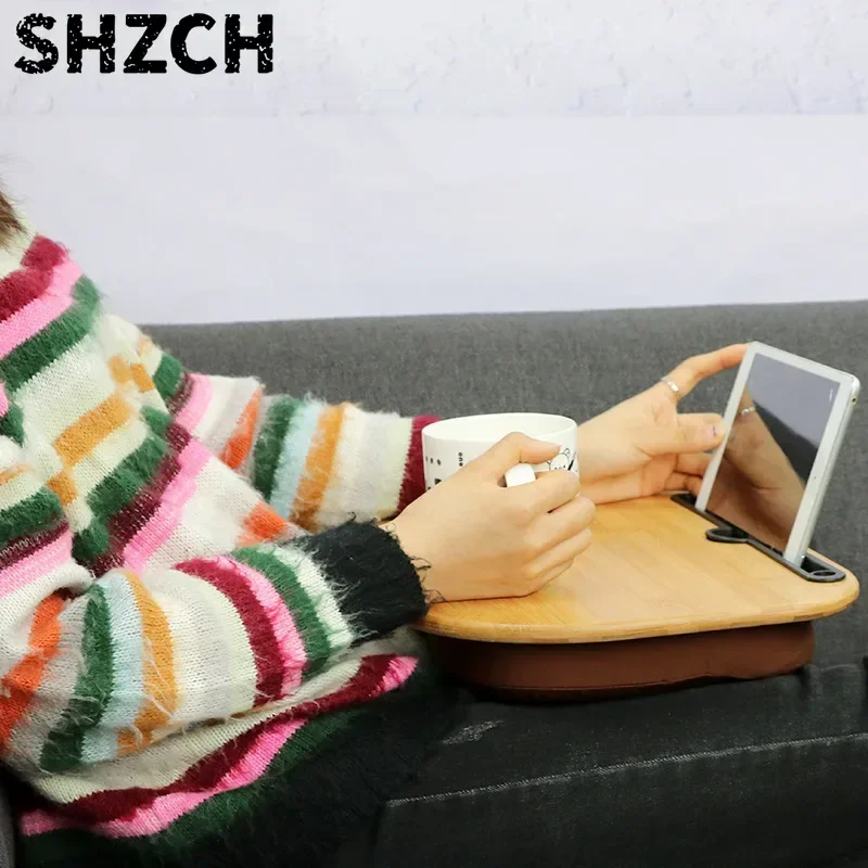 Knee Laptop Tray Anti-Slip Reading Pillow Desk Sofa Writing Table Portable Lazy Stand for Bed Books or Tablet Viewing Use