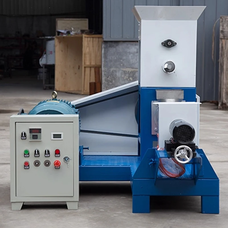 

Fully Automatic Feed Extruder Aquaculture Floating Pellet Machine Fish Feed Machine Dog Food Machine Corn Extruder(Customized)