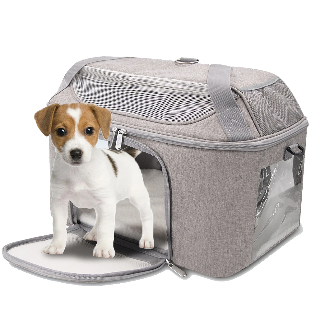 Dog Backpack Breathable Pet Carrier Bag Airline Approved Transport Bag For Small Dogs