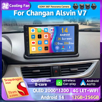 Android 14 Car Radio For Changan Alsvin V7 2015 Navigation GPS Multimedia Video Player Stereo wireless Carplay Auto wifi+4G DVD