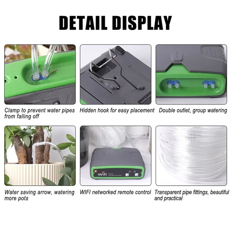 ZEXEF WiFi Tuya Macchina per irrigazione intelligente Sistema automatico di irrigazione a microgoccia Sistema di controllo delle piante Strumento di irrigazione