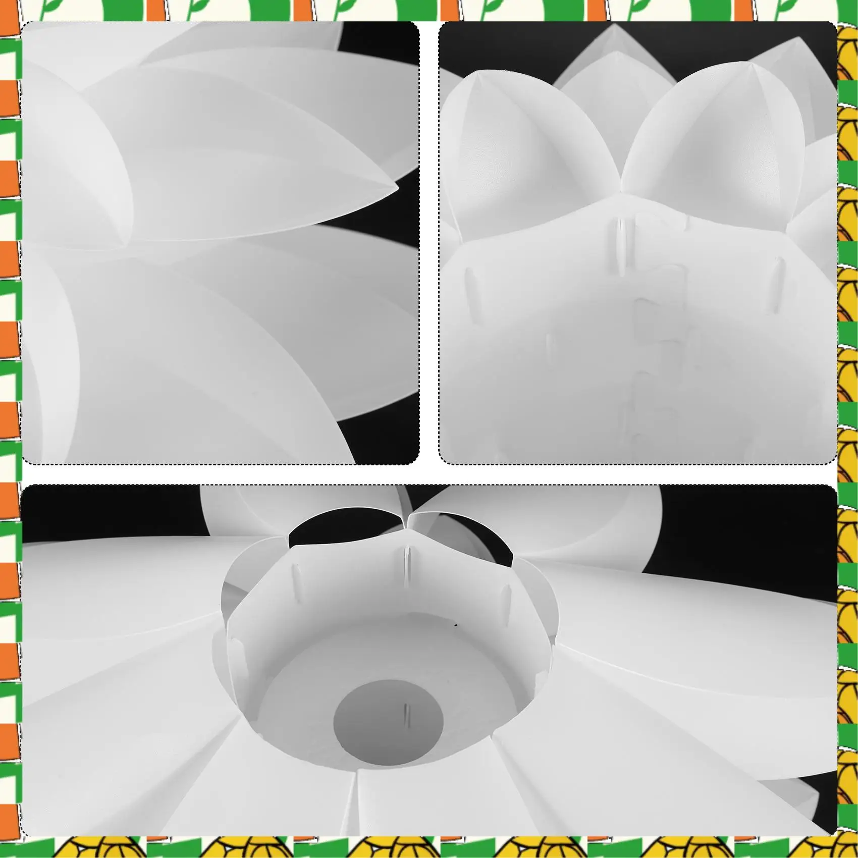 Professional Tool Lotus Chandelier Lampshade DIY Lotus Flower Six-Layer Lamp Shade Romantic Room Pendent Lighting Cover Hotel Ba