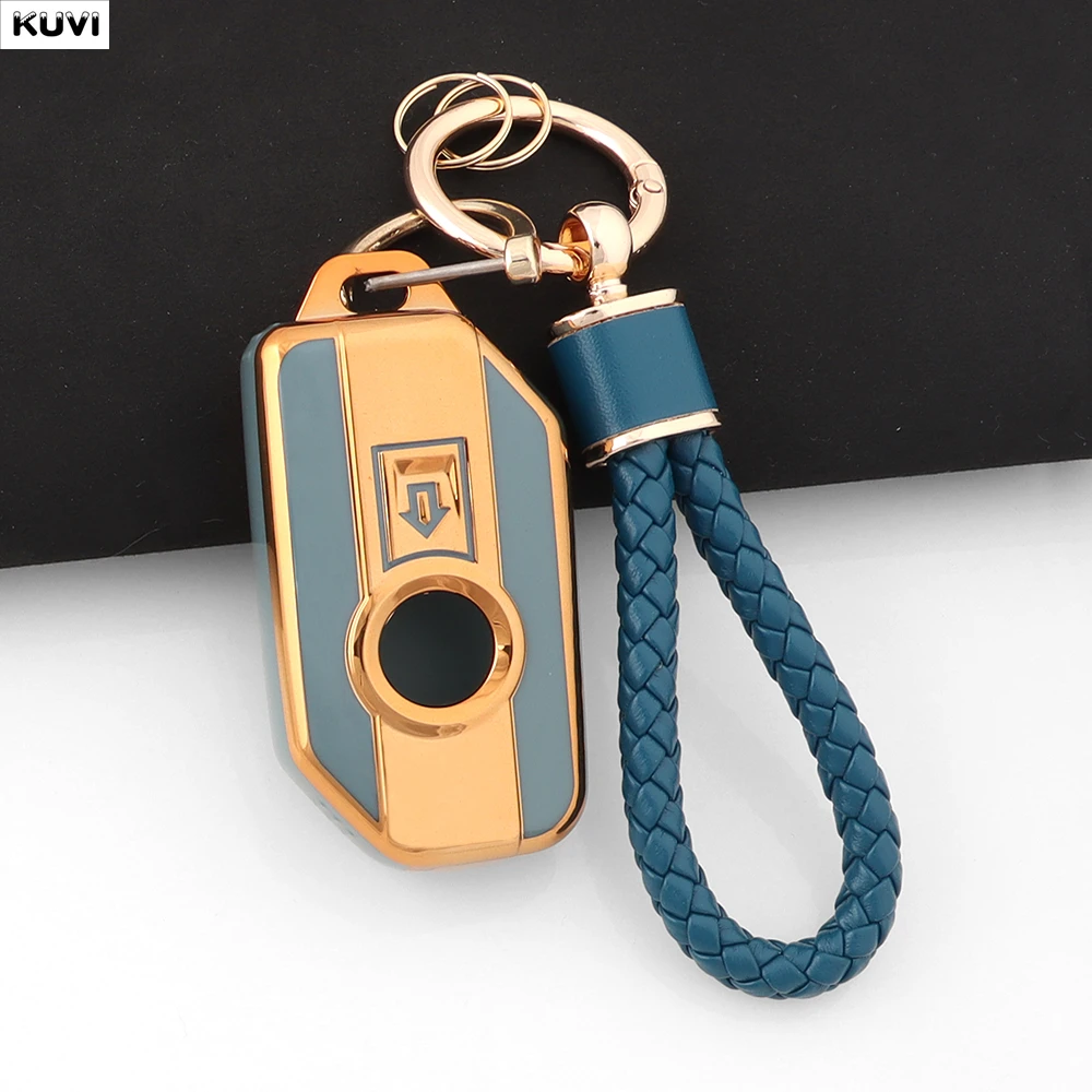 TPU Car Key Case Cover Holder Fob keychain Shell For BMW Motorcycle F750GS F850GS K1600GT R1200GS LC ADV R1250GS ADV Accessories