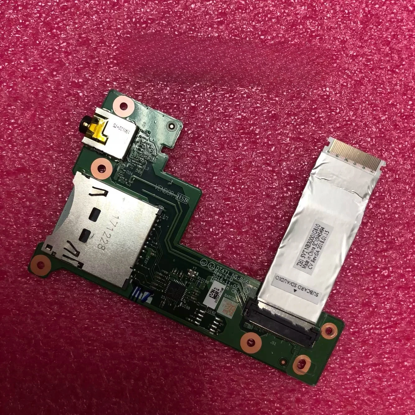 For T460S T470S Audio board, audio cable, sound card board, earphone small board with cable T470 S