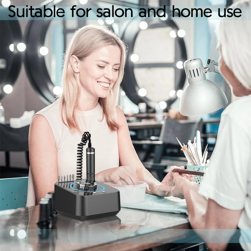 40000RPM Professional Electric Nail Drill File for Acrylic Gel Nails, for Nail Polish Remover, Manicure Polishing Tools