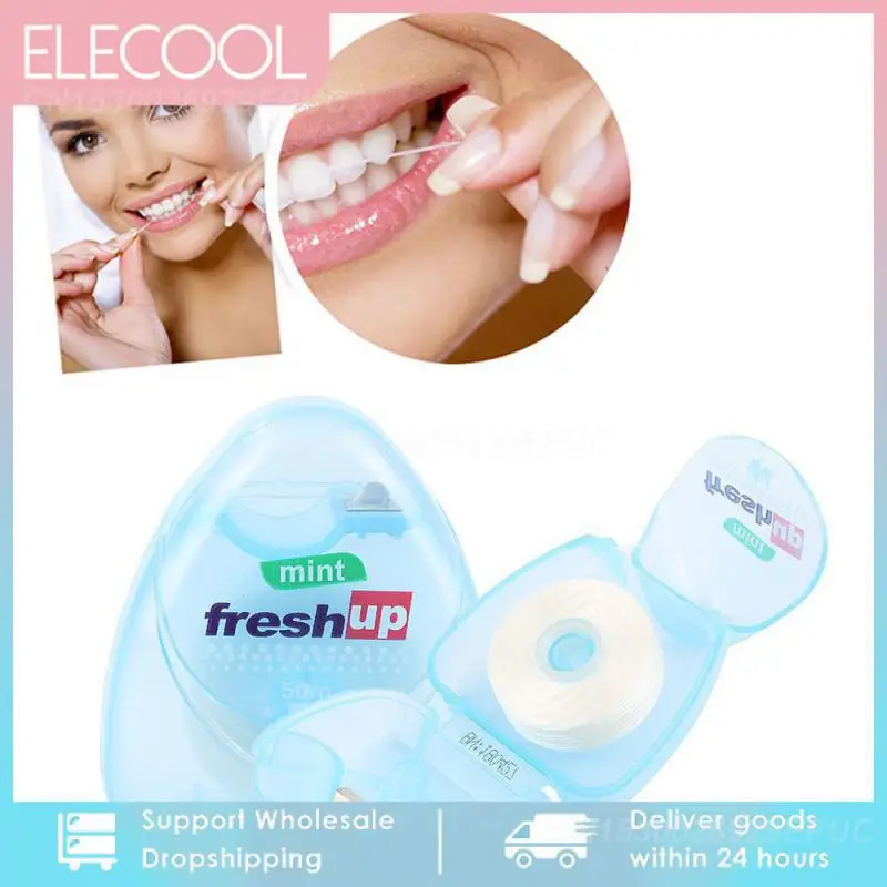 Micro Wax Peppermint flavor Flosser Interdental Brush Teeth Stick Toothpicks Floss Pick Oral Hygiene Clean Wire