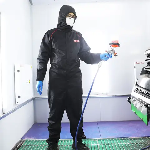 보호 작업복 통기성 용접복 방사선 방지 방진 실험실 페인팅 자동차 수리 정비사 작업복 세탁 가능 보호 작업복 통기성 용접복 방사선 방지 방진 실험실 페인팅 자동차 수리 정비사 작업복 세탁 가능