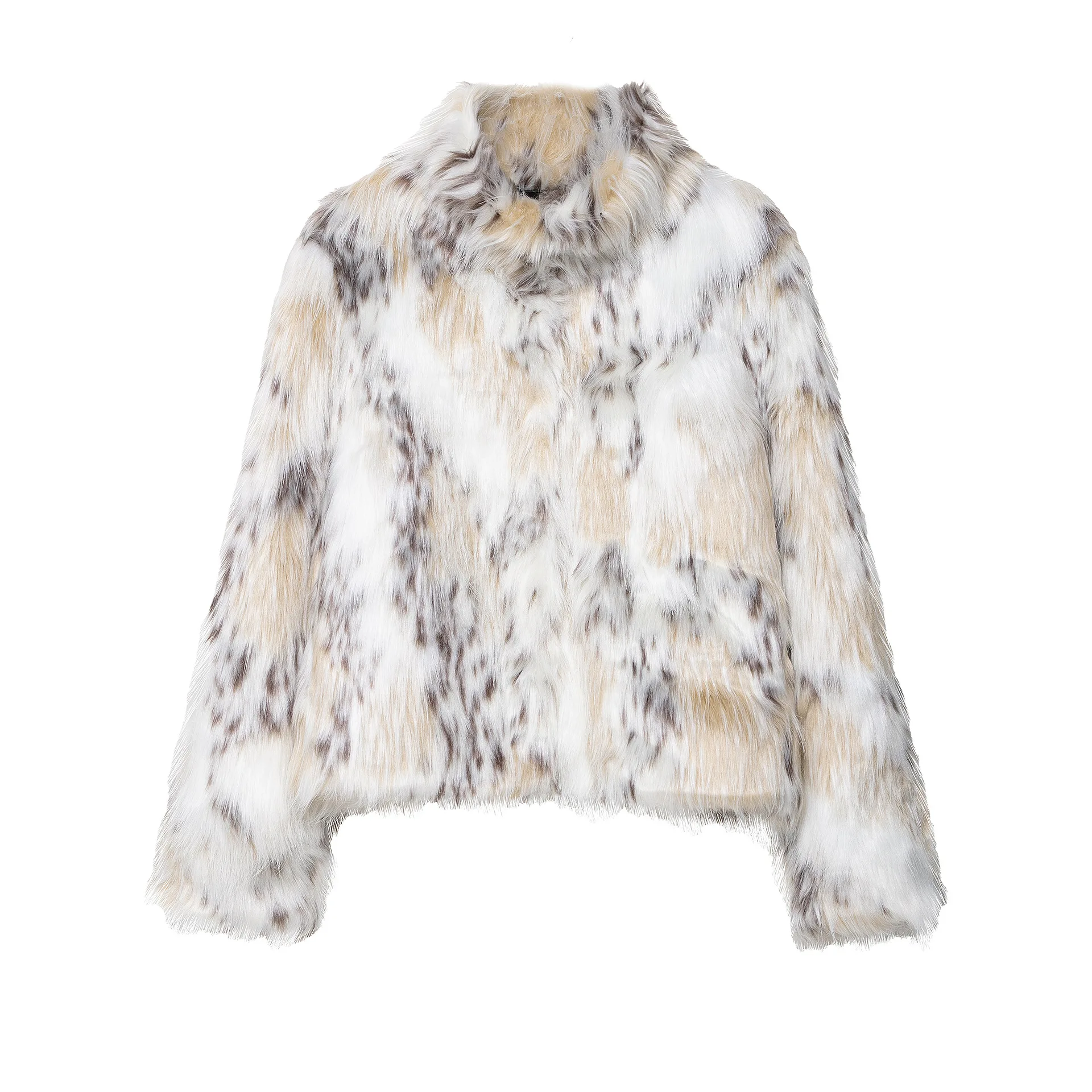 Autumn New Fashion Simple Faux Fur Effect Jacket