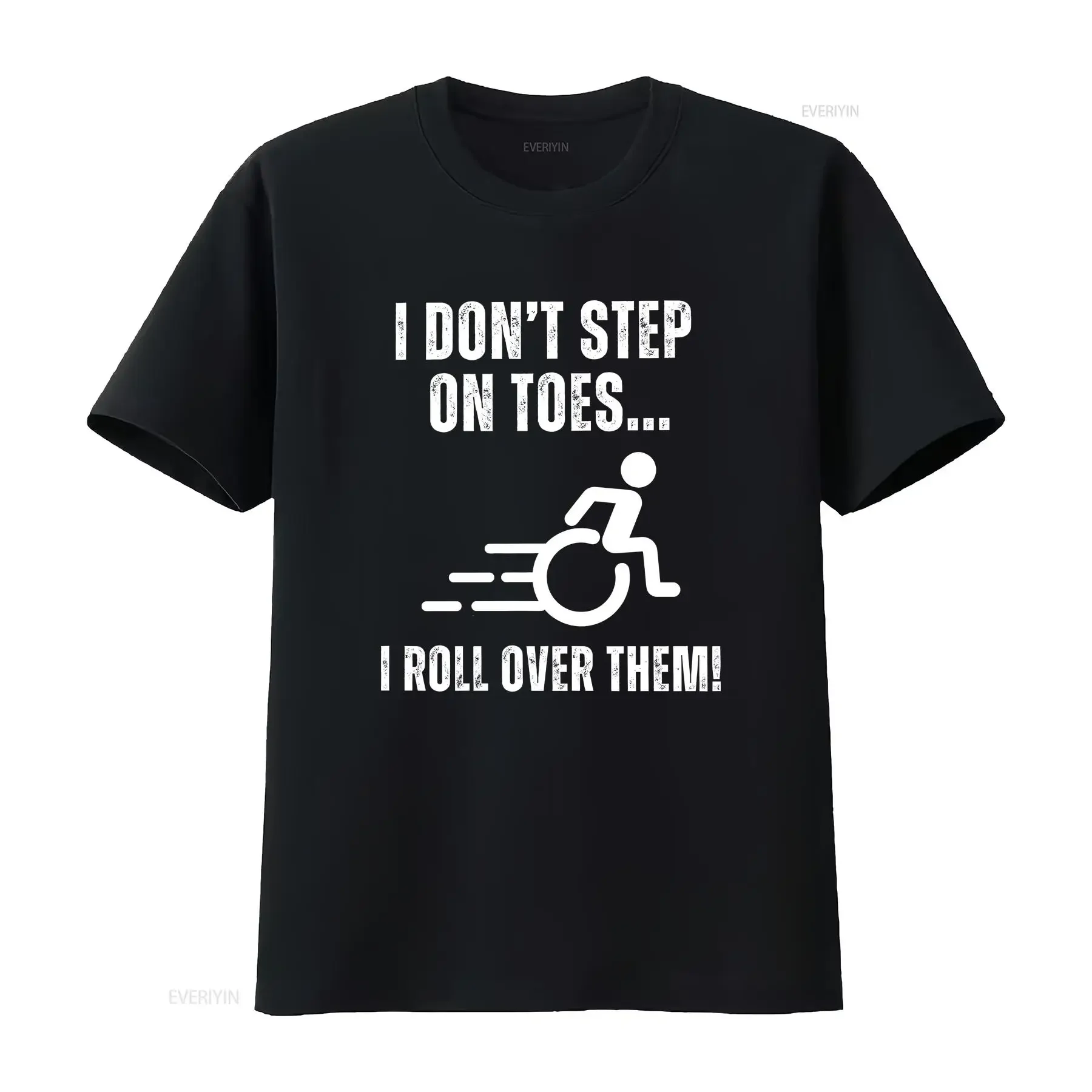 Wheelchair Humor t shirt Disability Awareness Special Needs s vintage Washed Unisex Stretched fashion homme Casual streetwear