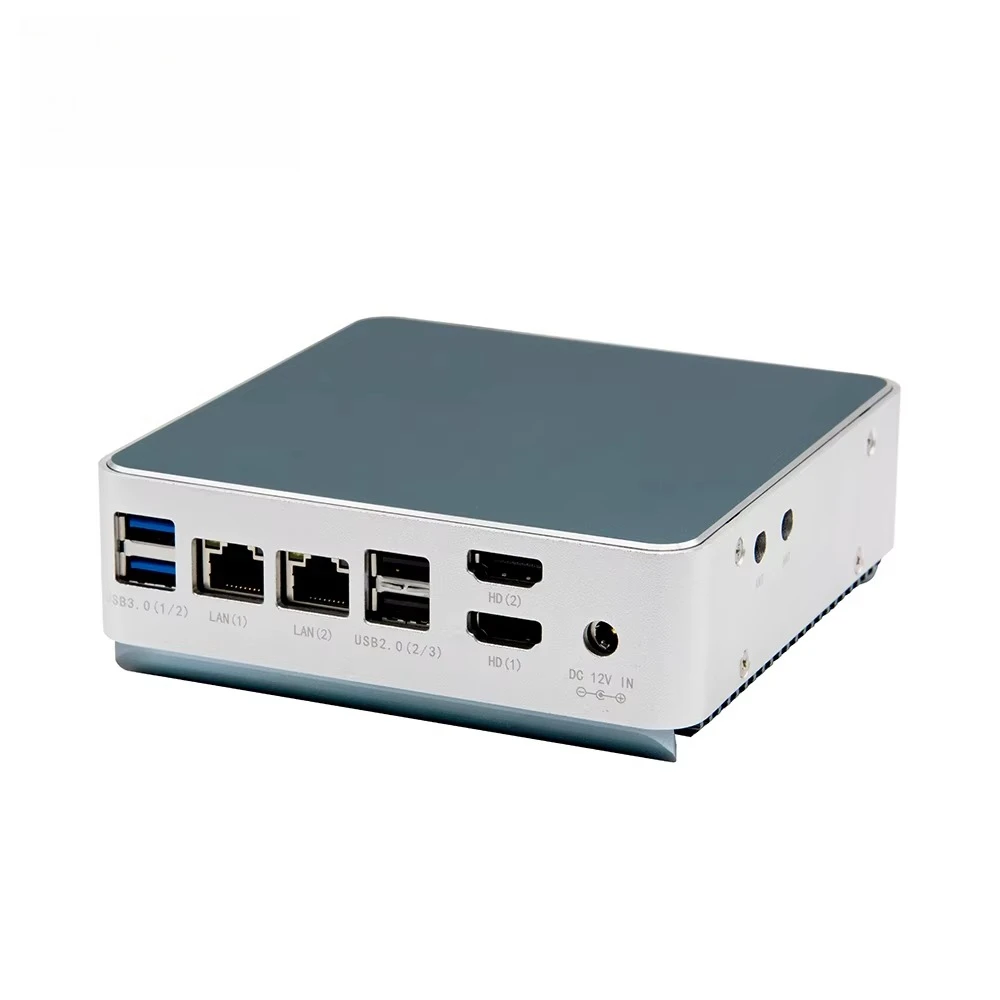 

Mini Pc Windows11 12th N100 Quad Core DDR4 NVME 2 HD 4K Display Dual LAN WIFI USB3.0 Type C Business Nuc Mini Computer