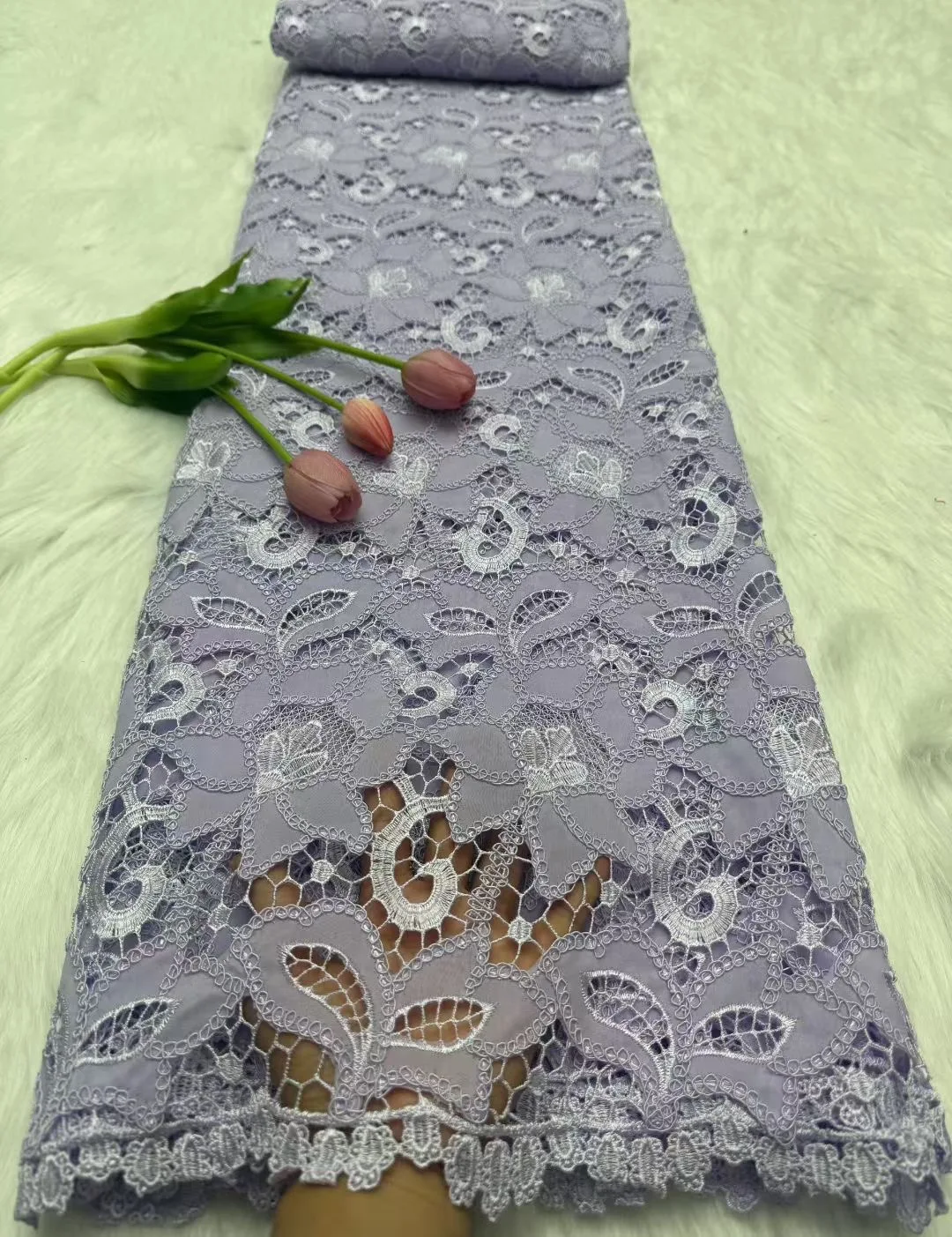 

African Milk Silk Cord Lace Fabric 2026 High Quality Lace 5 Yards Nigerian French Chiffon Lace For Wedding Dress Sewing