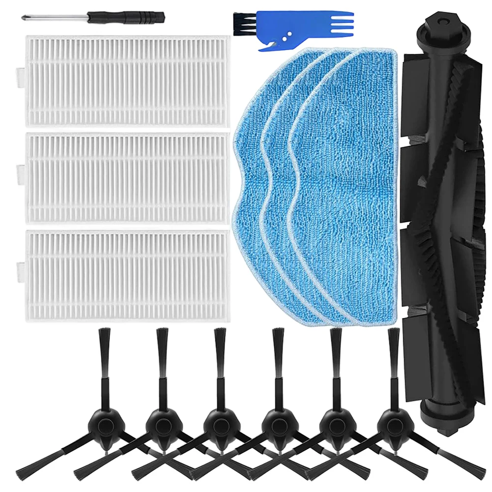 15 pçs kit de filtro escova para 360 para botslab s8 plus para ezviz re4/re5 plus robô aspirador substituição acessórios