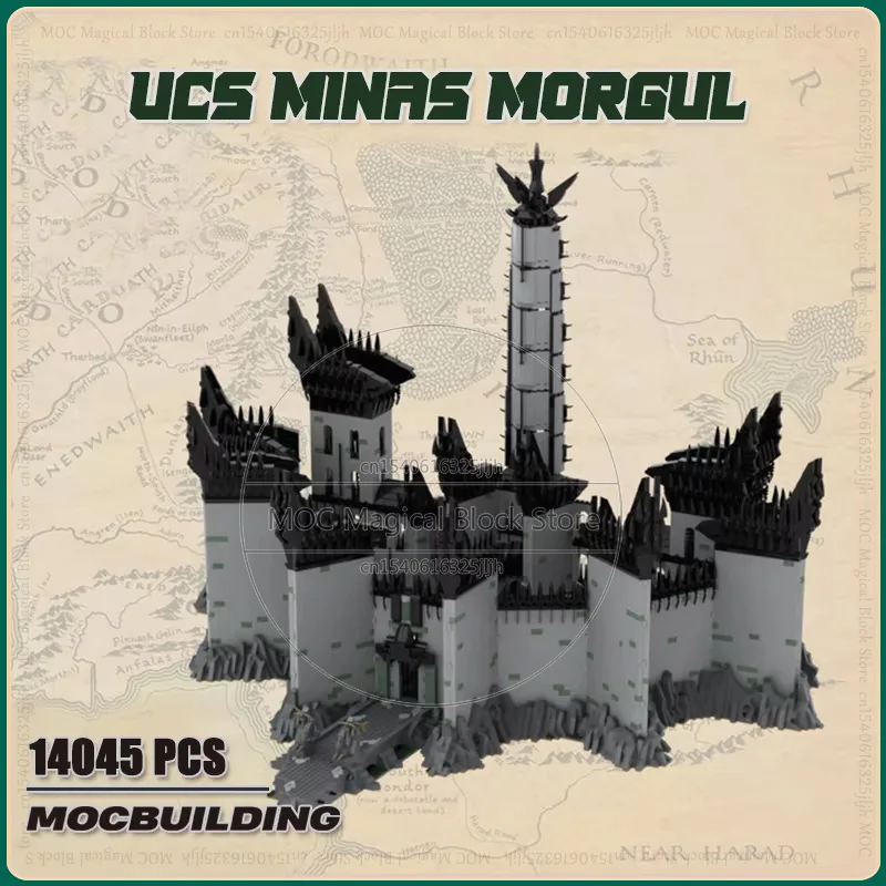 UCS Minas Morgul MOC Building Blocks The Rings Movie Model Kit DIY Assembly Technology Bricks Collection Display Toys Gifts