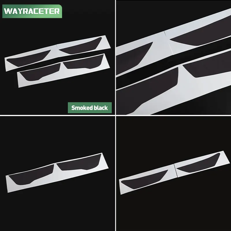 Car Headlight Tint Smoked Black Protective Film Transparent TPU Sticker For Audi A7 2025 Sportback S7 2024 2018 2020 2022 2015+