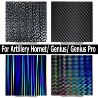 For Artillery Genius Pro/Hornet Build Plate 230*230mm Double Side Print Spring Steel Sheet PET Carbon Fiber for Artillery Genius