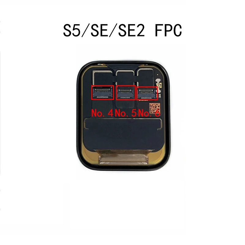 LCD 디스플레이 터치 스크린 FPC 커넥터 온보드, 애플 워치 S2 S3 S4 S5 S6 S7 S8 시리즈 3 4 5 6 7 8 SE 2 44mm 40mm 45mm, 2 개