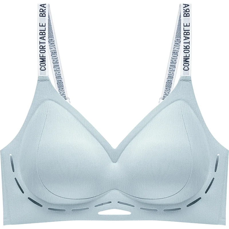 Seamless Thin Underwear Ladies Underwired Bra Not Empty Cup Push up Large Fixed Cup Bra