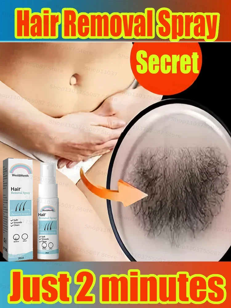 Fast Hair Removal Spray Painless Hair Growth Inhibitor Remove Armpit Leg Arm Permanent Depilatory for Men Women Repair Body Care