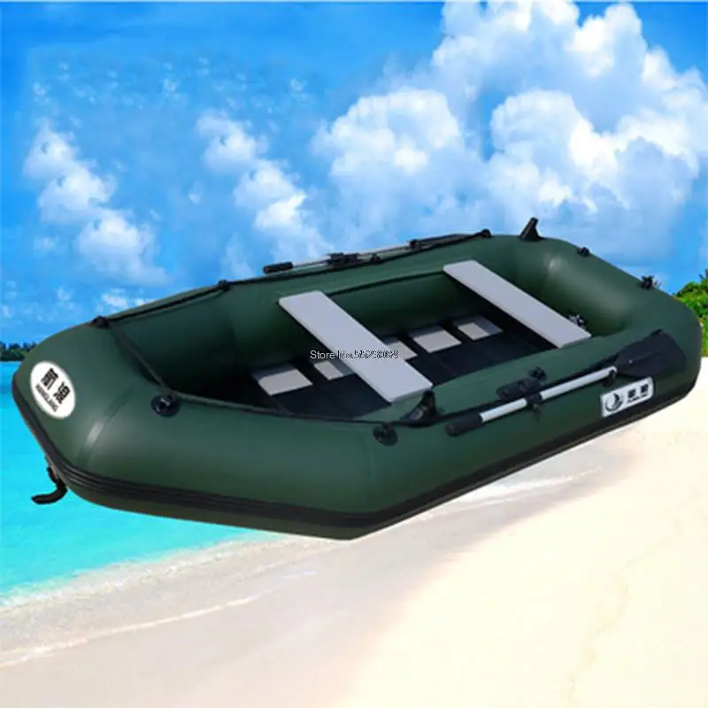 Thickened Inflatable Boat 5 Persons 330cm Fishing Boat Rowing Boat Dinghy Kayak Canoe Hovercraft Raft Sailing Board