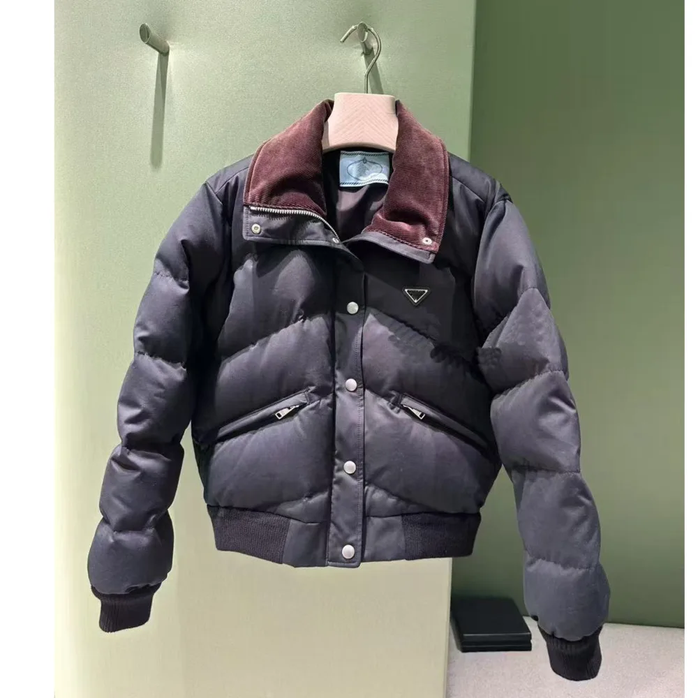 

Женская стеганая куртка в японском корейском стиле, новинка 2025, женская толстая зимняя теплая зимняя парка, осенне-зимний новый топ на молнии