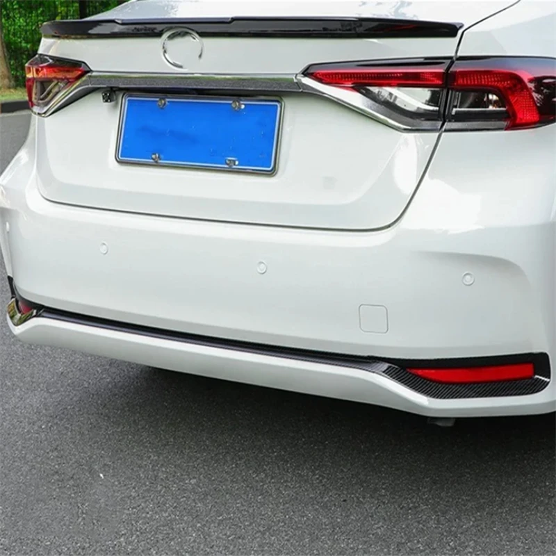 WELKINRY For Toyota Corolla Altis Sedan E210 12th Generation 2019-2026 Car Tail Rear Bumper Fog Lamp Light Cover Trim