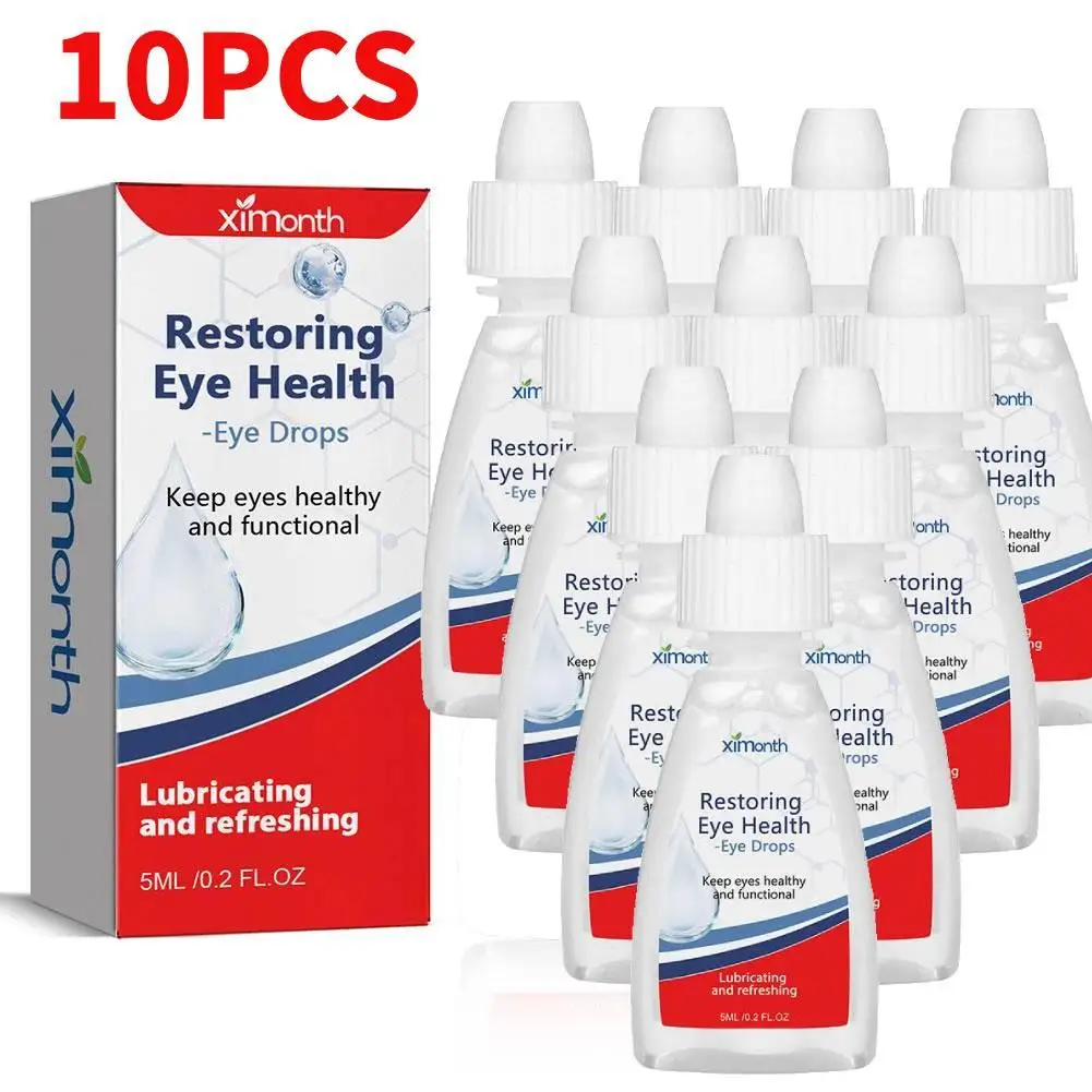 10PCS Cataract Removal Eye Drop Improve Blurred Vision Restore Eyeball Drop Eyesight Itching Treatment Relieve Dry Infection Eye