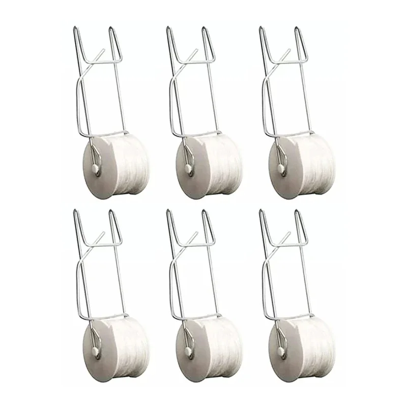 6szt Pieprz/Tomato Trellis Roller Hooks 15M Vine Support String for Greenhouse Plant Support Melons Vine Twine Crop Trellis Kit