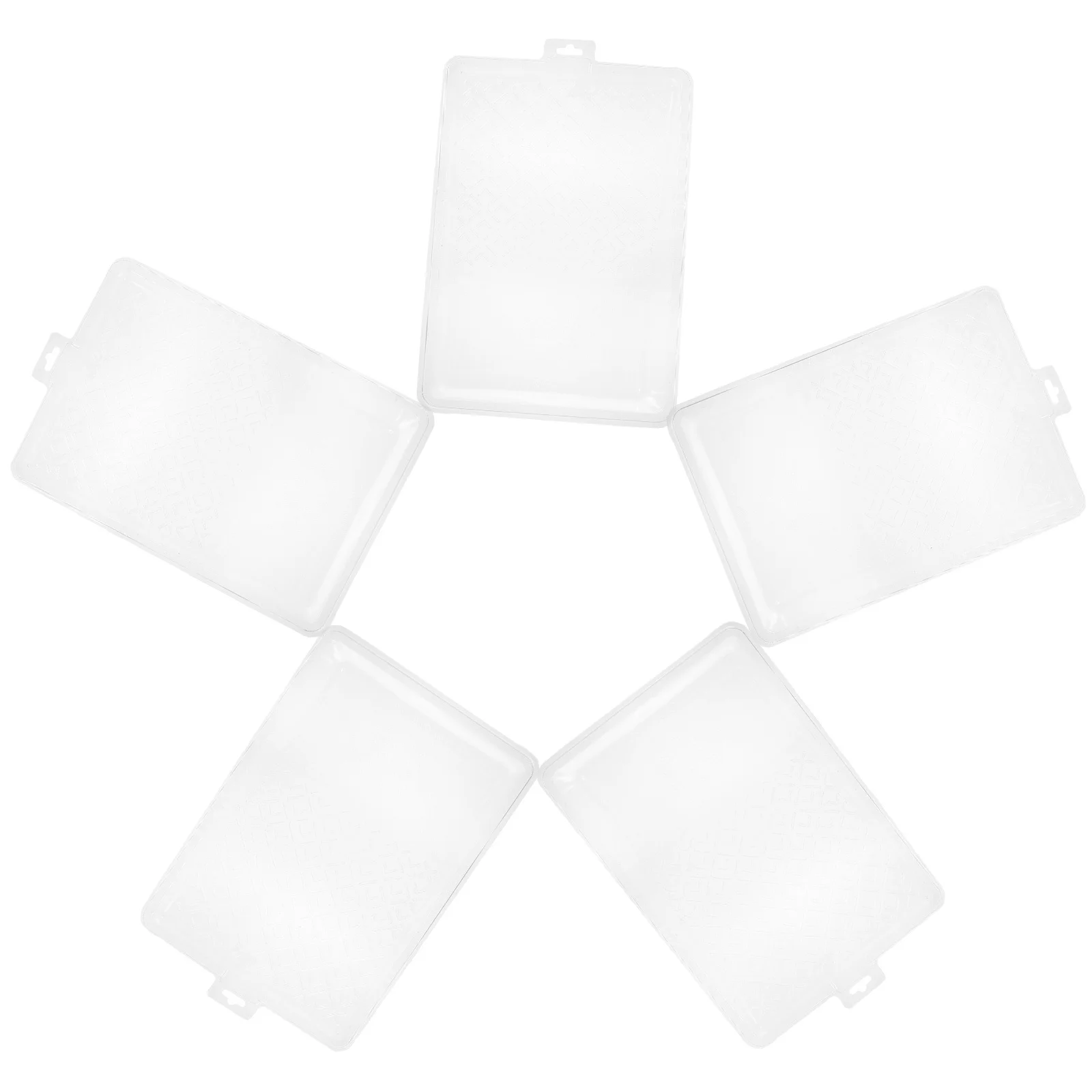 

5Pcs Transparent Paint Tray Liners Disposable No Mess Change Liners Painting Supplies Paint Tray Accessories