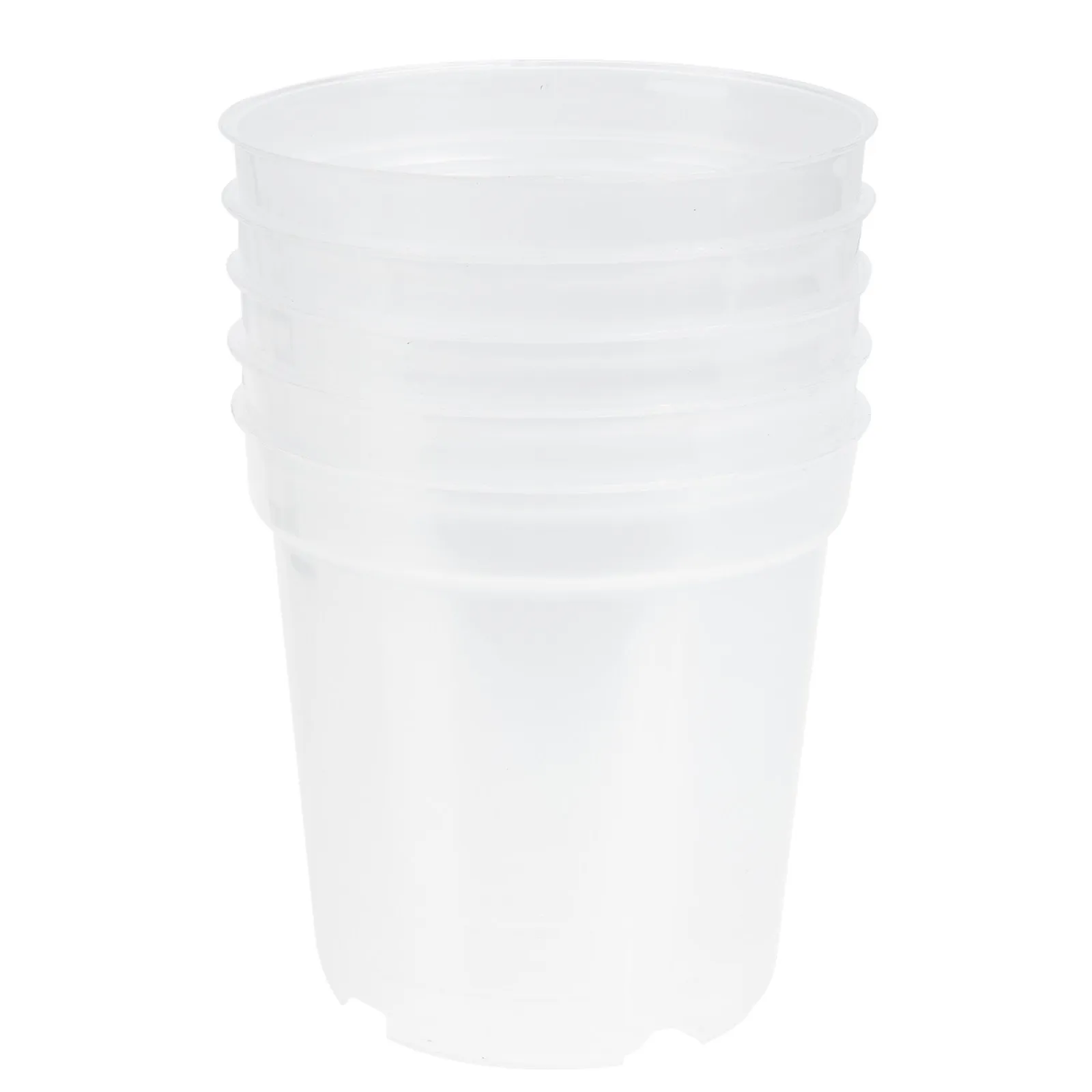 5Pcs Clear Plastic Nursery Pots for Plants Seedlings Growth Moisture Retaining Warmth Breathable Root Health Flower Pot