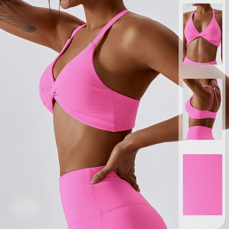 FUBEIKE, ropa interior sin costuras de verano para mujer, sensación desnuda, ajustada, de secado rápido, deportes al aire libre, correr, belleza, espalda, Yoga, Top, sujetador