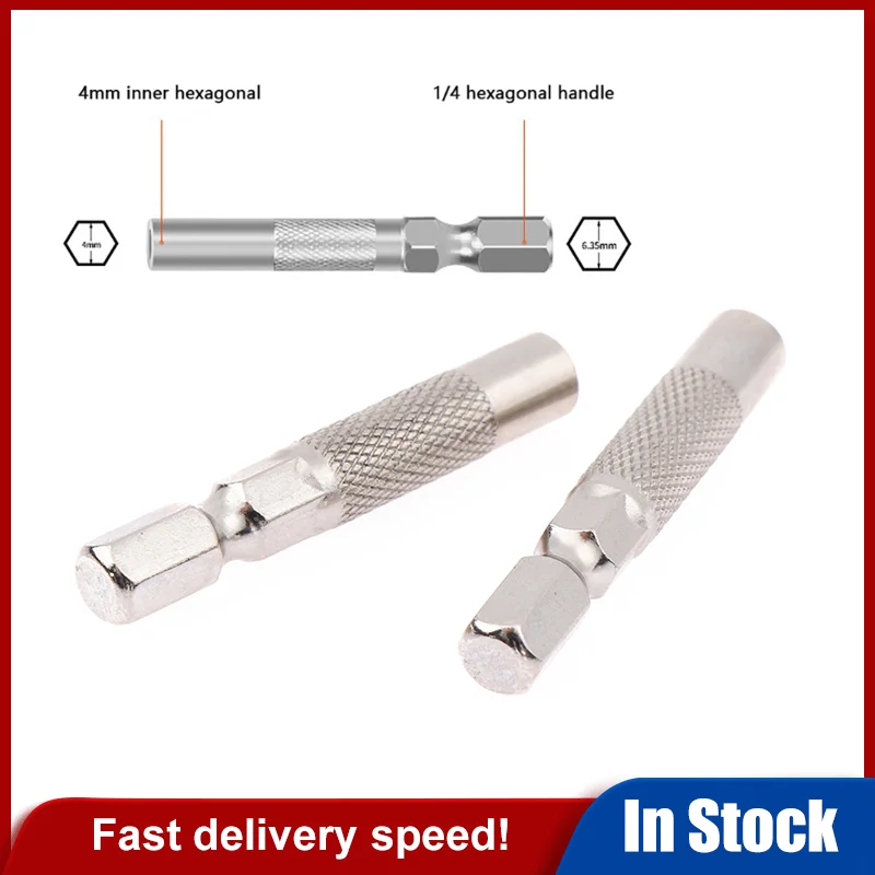 

2Pcs Hex Shank 6.35mm To 4mm Insert Bit Adapter Electric Screwdriver Socket Holder Micro Bit Adapter Magnetic Holder Tools