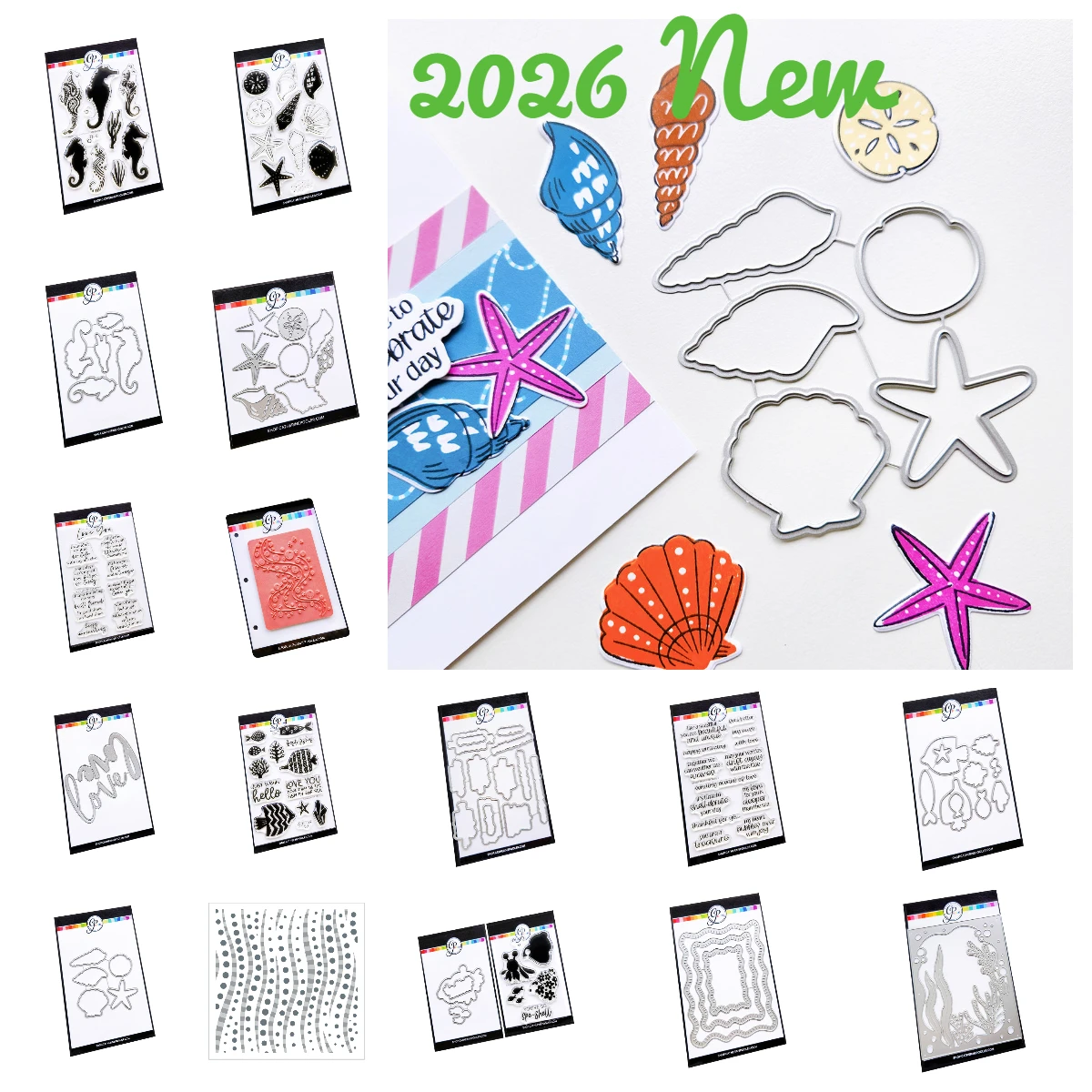 

Beach Comber Layered Love Word Die Stamps and Metal Cutting Dies Sets for DIY Craft Making Greeting Card Scrapbooking 2026 New