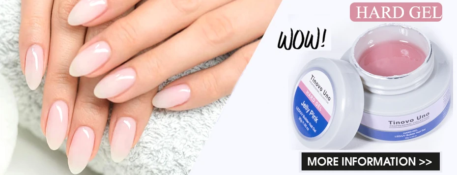 Tinovo Uno 50 ml starker Gummi-Basislack, Decklack, Maniküre, UV-Gel-Nagellack, super glänzender Topcoat, kein Abwischen, klarer, dicker Gel-Lack – Detail 2