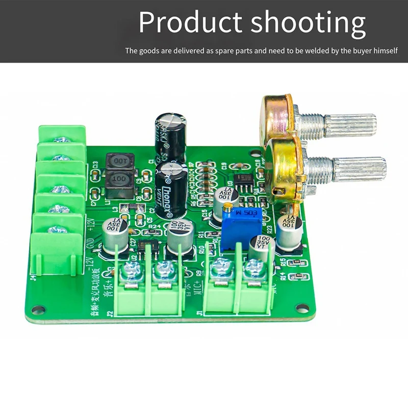 Audio Microphone Amplifier Board NE5532 Preamplifier Kit Electronic DIY Welding Assembly Training Production Filter
