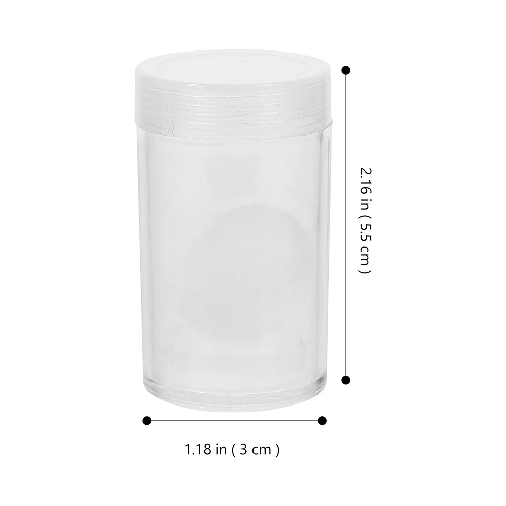 

20pcs Transparent Box Plastic Holder For Collection Compact Container Sponge Protection Coin Storage Accessory Coin Protector