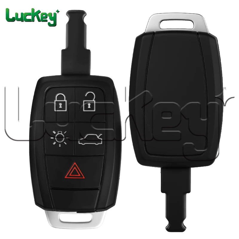 Car Remote Key Shell Cover Case for Volvo C30 C70 2007-2013 V50 S40 2005-2011 KR55WK49259 Uncut Blade Car Replacement Housing