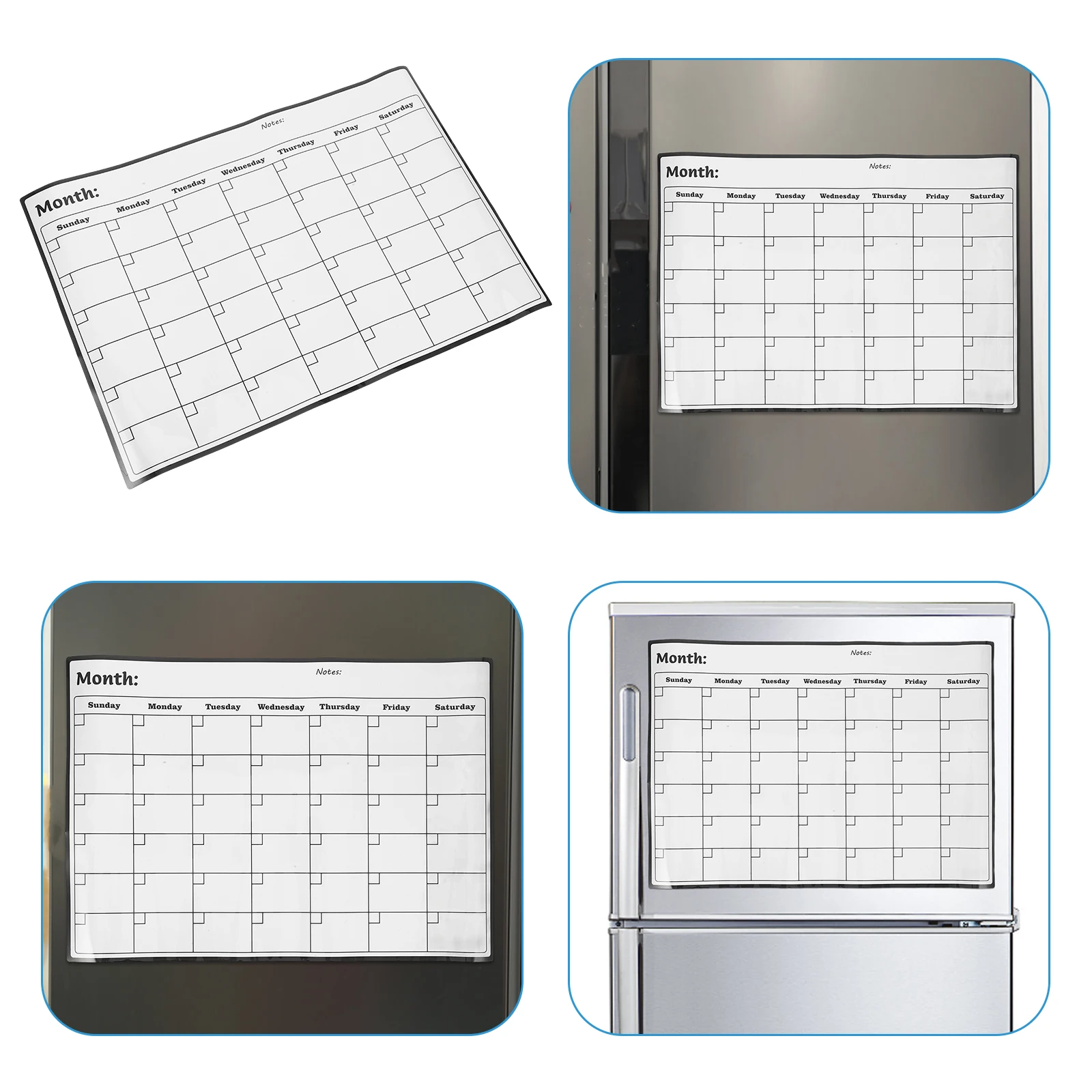

Magnetic Dry Erase Monthly Calendar A3 Large Whiteboard Reusable Planner for Home Organization Dry Erase Calendar