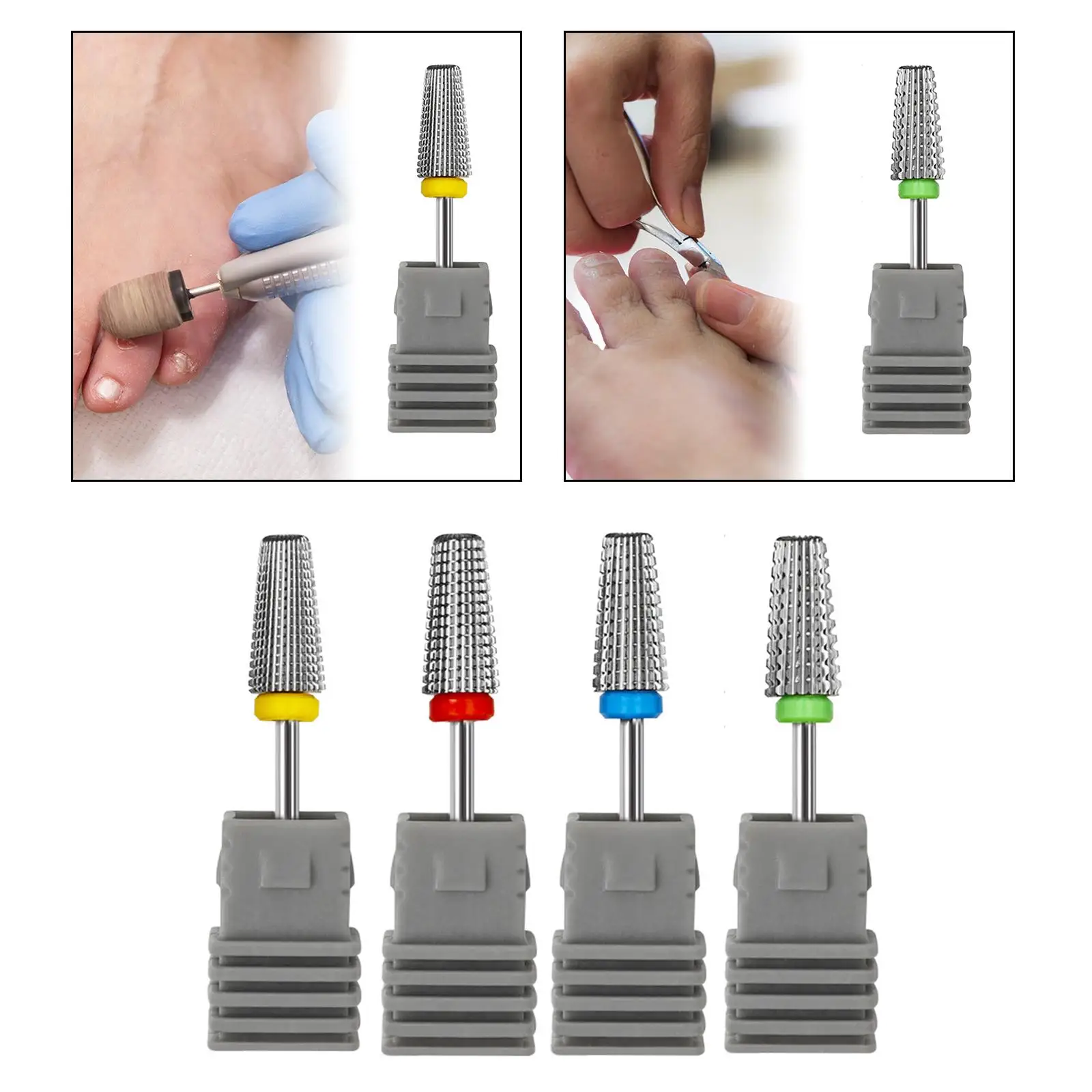 مثقاب الخشب مانيكير باديكير أداة لصالون أظافر جل الأكريليك المنزل استخدام ملحق قوي مسمار أداة فنية لقمة إزالة الجلد الميت