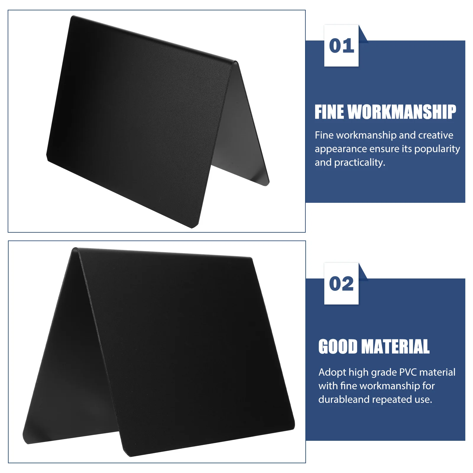 10 Pcs Label Mini Chalkboard Labels Tabletop Signs Pvc Party Message Blackboards Writing for Food