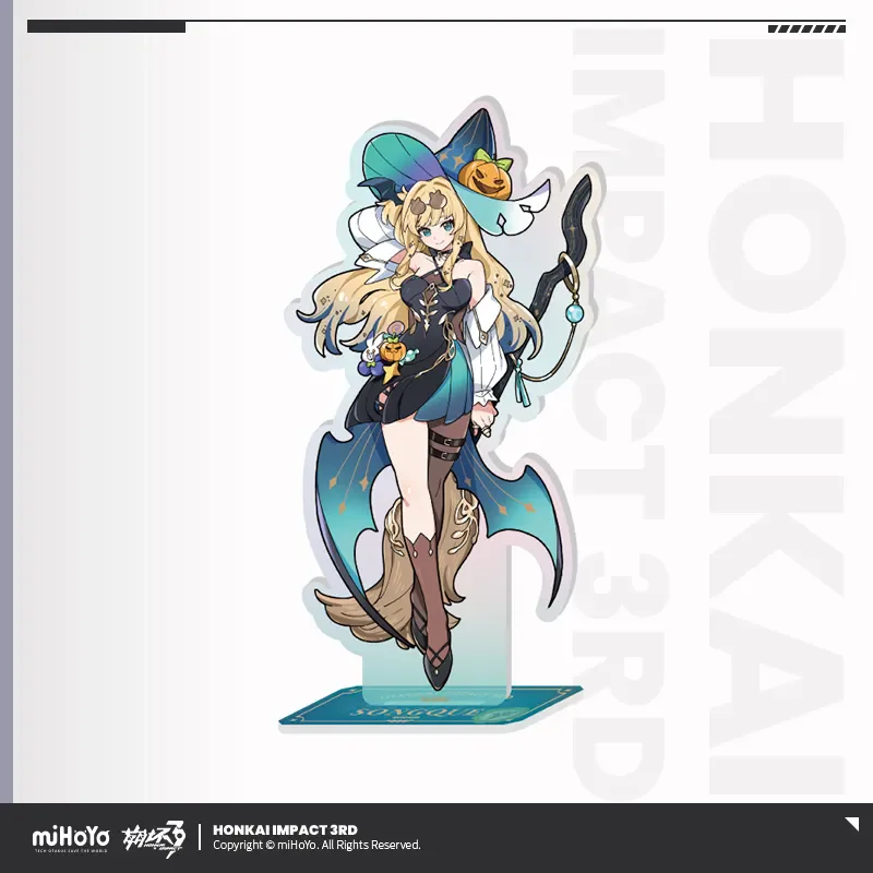 [Genuine] miHoYo Game Honkai Impact 3 Acrylic Standee Songque Serapeum Litost Desktop Ornament Anime Prop Cosplay Halloween Gift