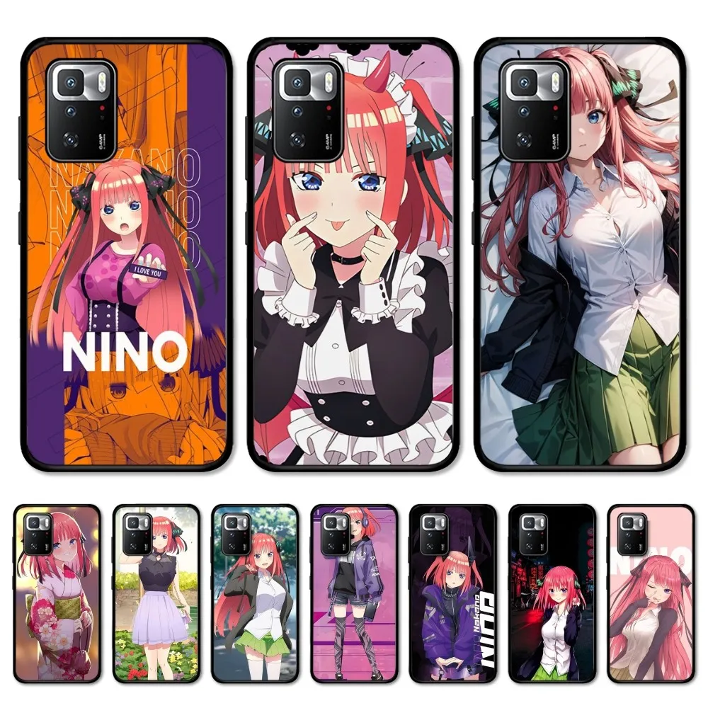 Fictional Character N-Nino N-Nakano Phone Case For Redmi Note 4 X 5 A 6 7 8 T 9 9S 10 11 11S 11Epro Poco M3 Pro