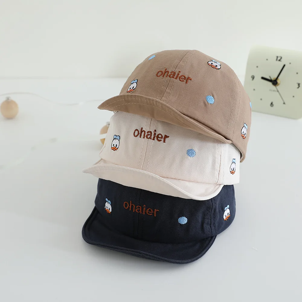 Autumn Cute Sun Hat for Baby Infant Cotton Visor Hats for Toddlers Kids Cartoon Baseball Caps Boys Girls Cap 1-3Y
