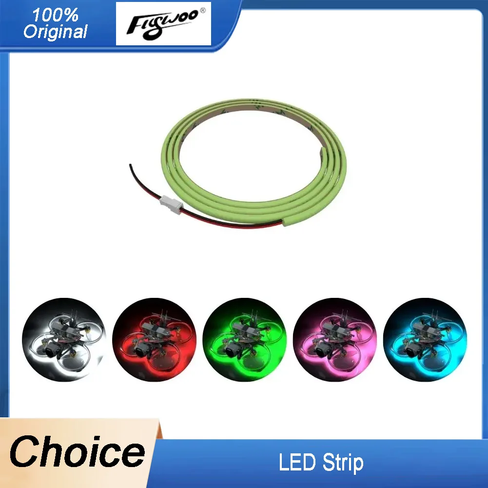 شريط LED FlyLens 85 FPV Drone - 5 ألوان (W/R/G/P/B)، التوصيل والتشغيل (بدون لحام)