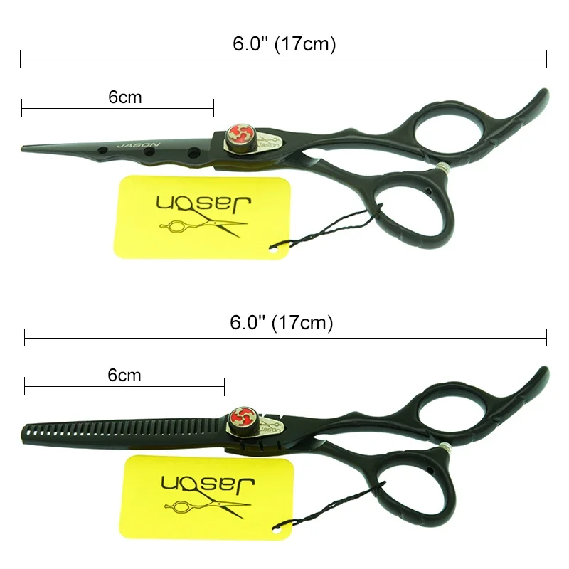 Wysokiej jakości nożyczki fryzjerskie 6,0 cala nożyczki do strzyżenia włosów dla fryzjerów stylizacja włosów nożyce do przerzedzania artykuły salonowe A0025D
