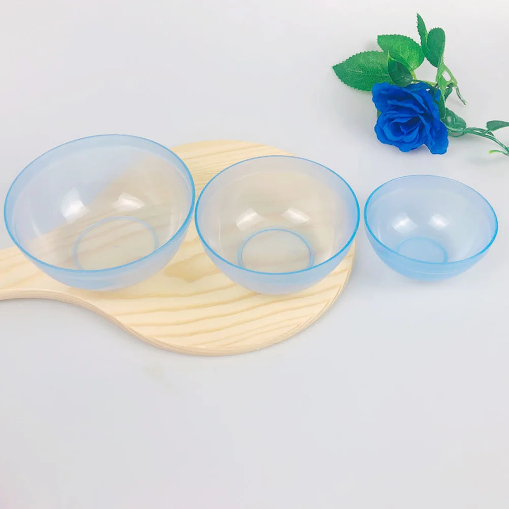 Set da 10 pezzi Ciotole per miscelazione in plastica Ciotola per maschera fai da te per ciotola per maschera Strumenti per la cura della pelle Colore facile Stabile Forte