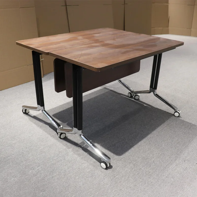 

Folding meeting desk and chair combination