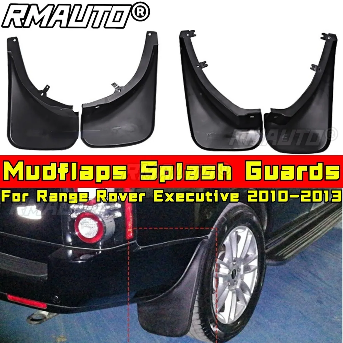 

For Range Rover Executive 2010-2013 Exterior Accessories Mudflaps Splash Guards Front Rear Fender Mudguards Chin Body Kit