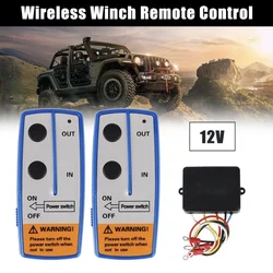 Wciągarka do przyczepy 12V System zdalnego sterowania przełącznik sterowanie do Jeep Off Road Ford F150 ATV bezprzewodowa akcesoria samochodowe uniwersalna